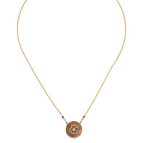 Franck Herval -  SELENA circle pendant necklace