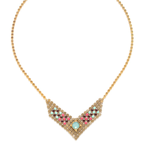Franck Herval -  NOEMIE mesh chain necklace
