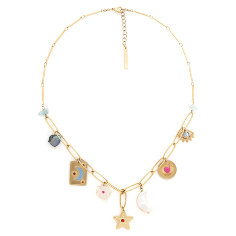 Franck Herval - ANGELICA Short Charms Necklace