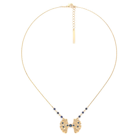 Franck Herval - JINKA Ribbon ginkgo leaf necklace