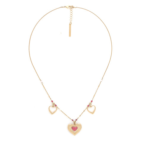 Franck Herval - ESMEE 3 heart dangle necklace