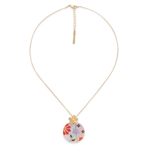 Franck Herval - ROSALIE shell pendant short necklace