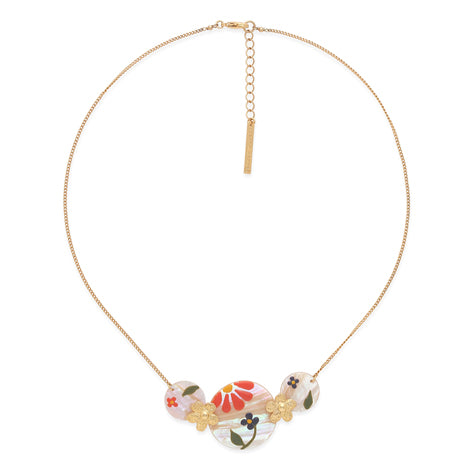 Franck Herval - ROSALIE 3-disc shell necklace