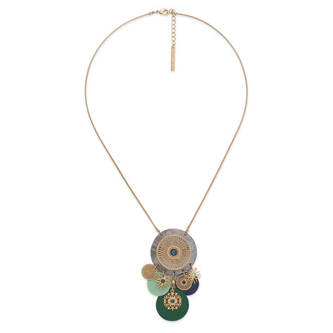 Franck Herval - GISELE 5 dangles disc necklace