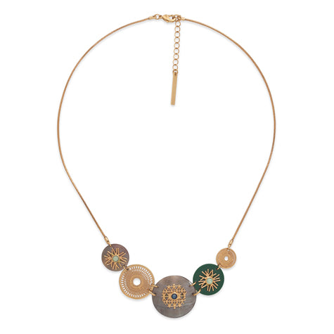 Franck Herval - GISELE 5 disc element necklace