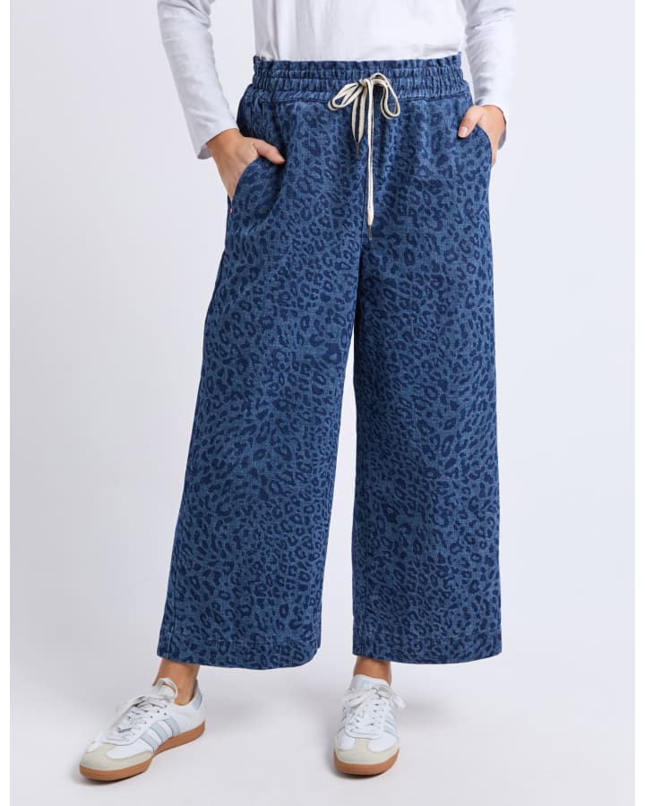 Elm - Anna Animal Wide leg Denim Pant