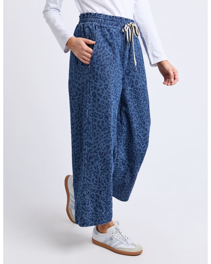 Elm - Anna Animal Wide leg Denim Pant