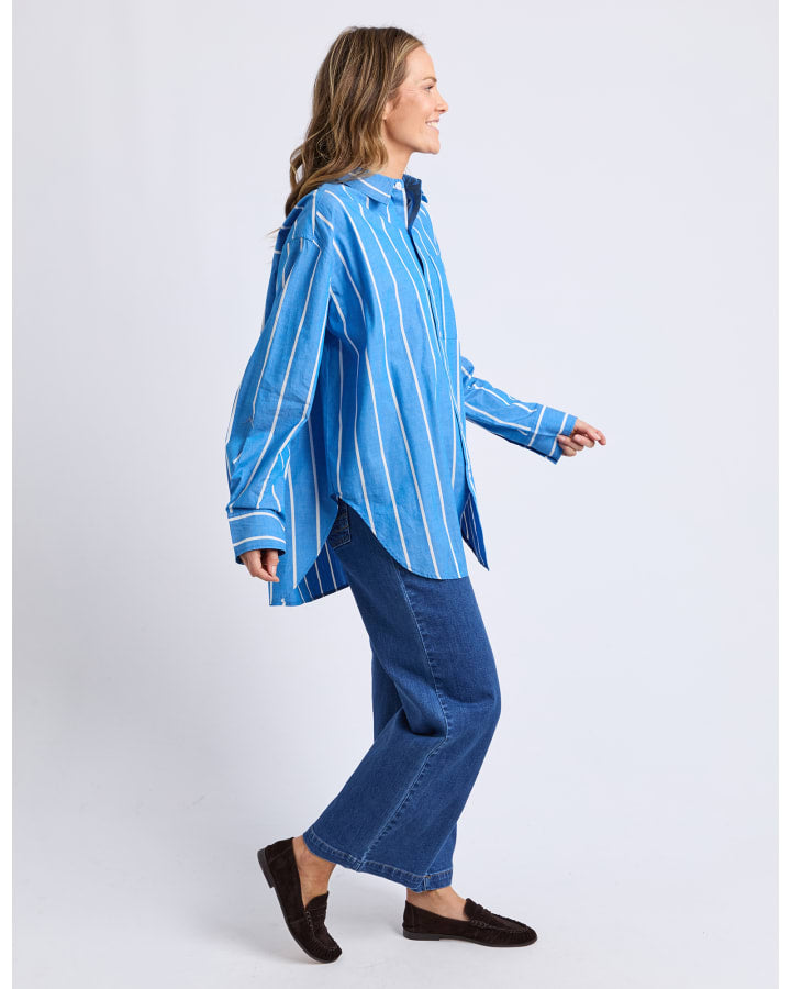 Elm - Mia Striped Shirt - Royal Blue