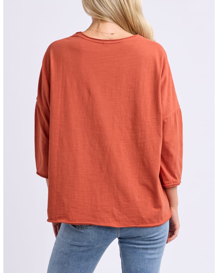 Elm - Anya Long Sleeve Tee -  Earth