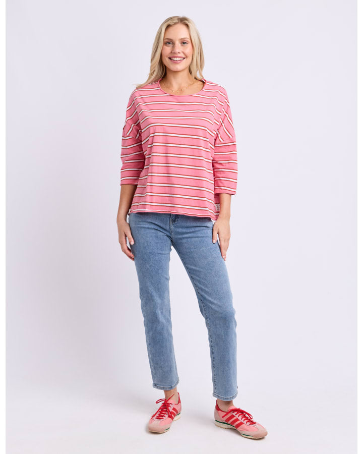 Elm - Anya Long Sleeve Tee -  Pink Lemonade