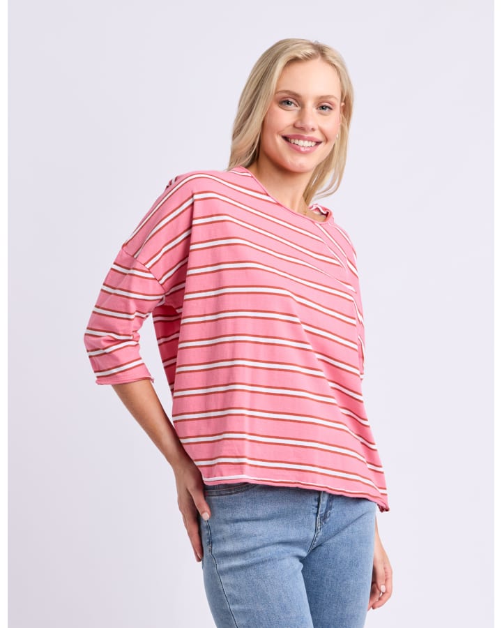 Elm - Anya Long Sleeve Tee -  Pink Lemonade