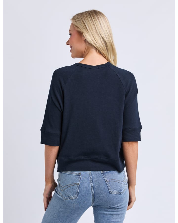 Elm - Yvette Short Sleeve Cardigan - Navy