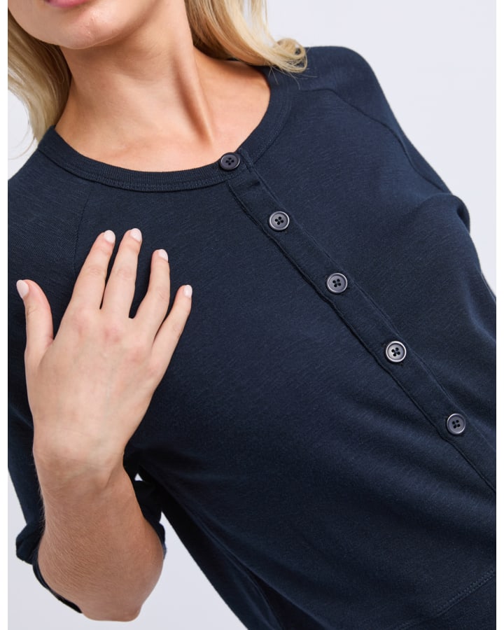 Elm - Yvette Short Sleeve Cardigan - Navy