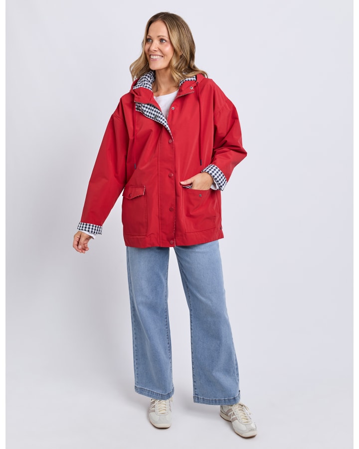Elm - Chelsea Rain Coat Cranberry