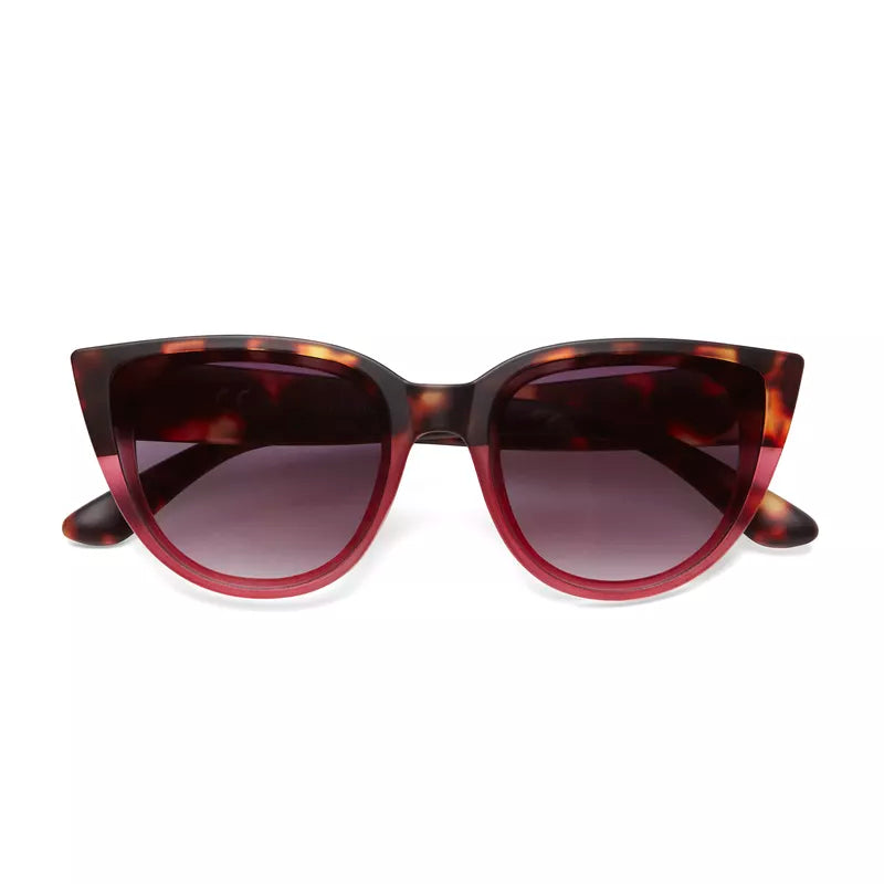 Okkia  - SILVIA Cat Eye Sunglasses - Havana Pink