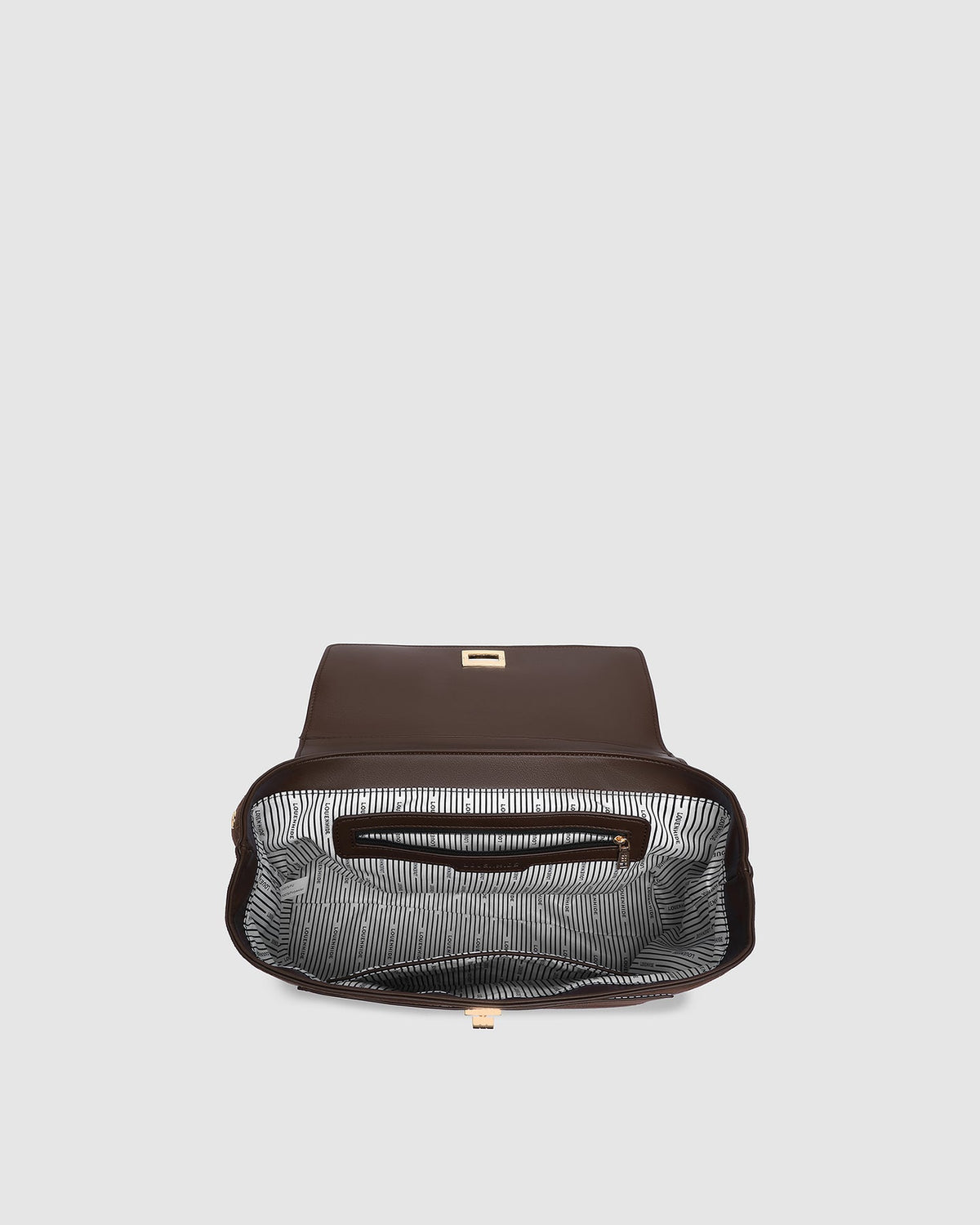 Louenhide - Arden Suedette Shoulder Bag - Chocolate