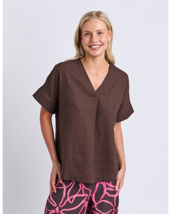 Elm - Wanda Top - Chocolate