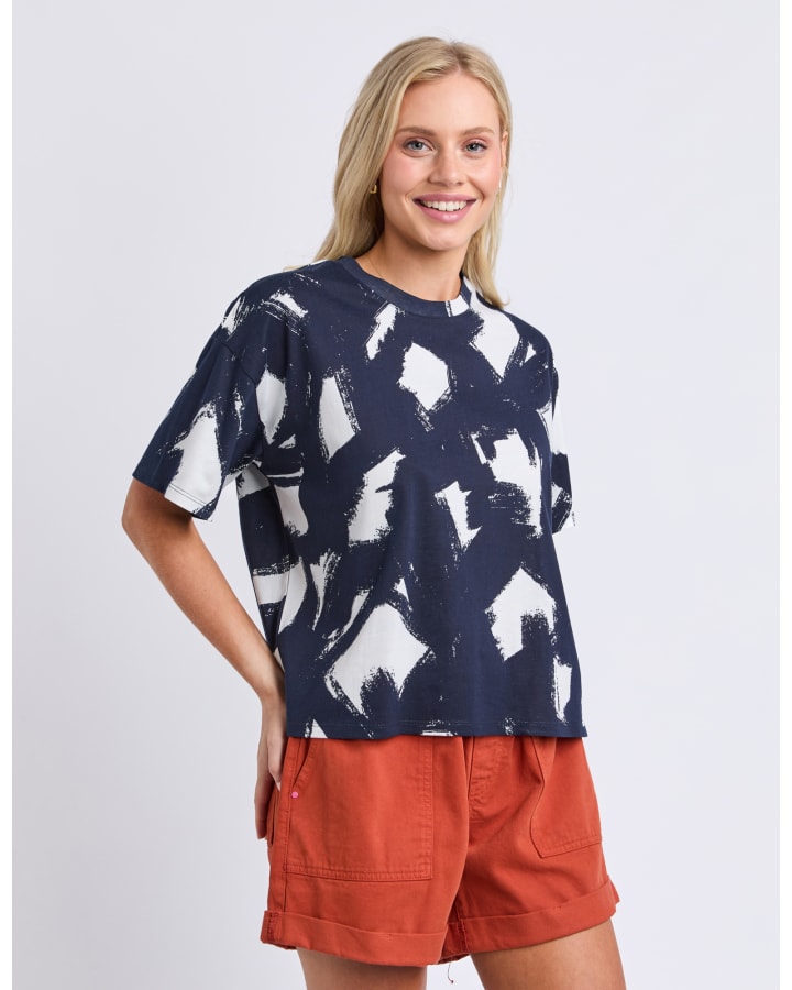 Elm - Klee Tee - Navy White
