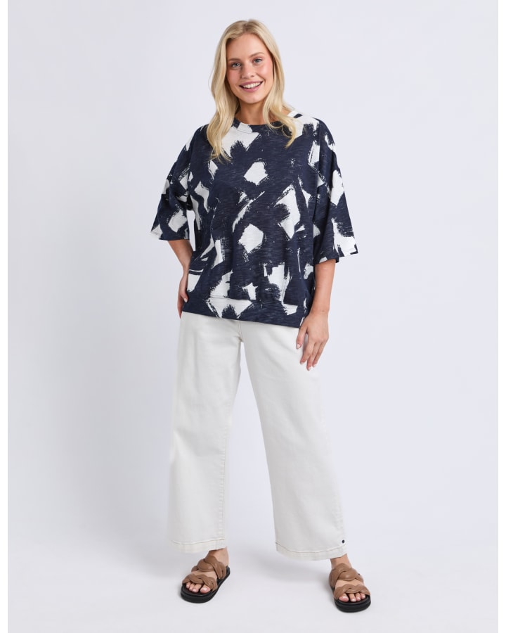 Elm - Klee Sweat - Navy White