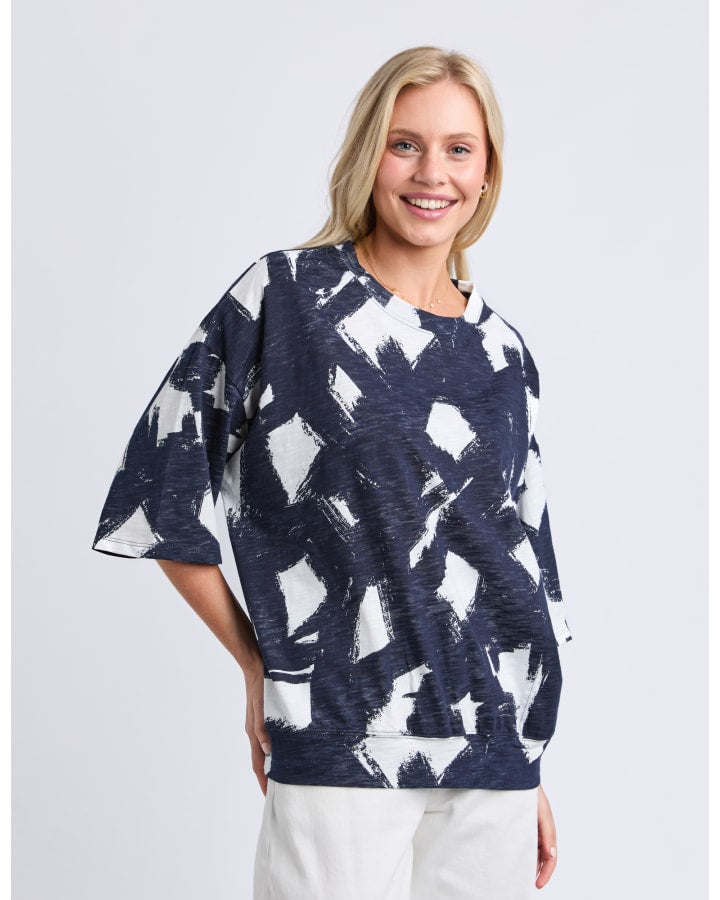 Elm - Klee Sweat - Navy White