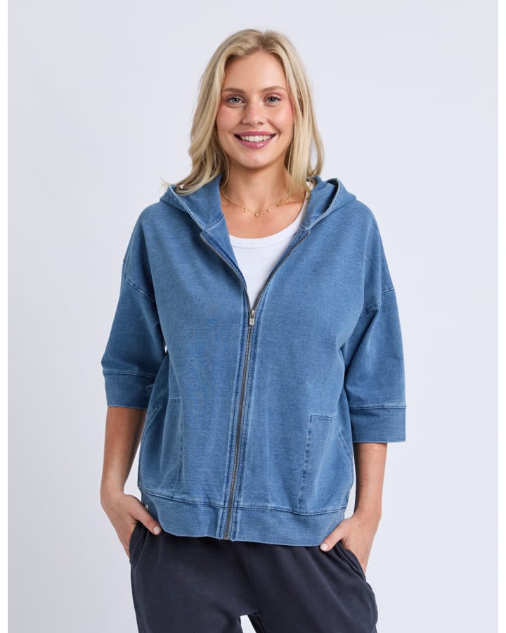 Elm - Tessa Denim Look Hoodie