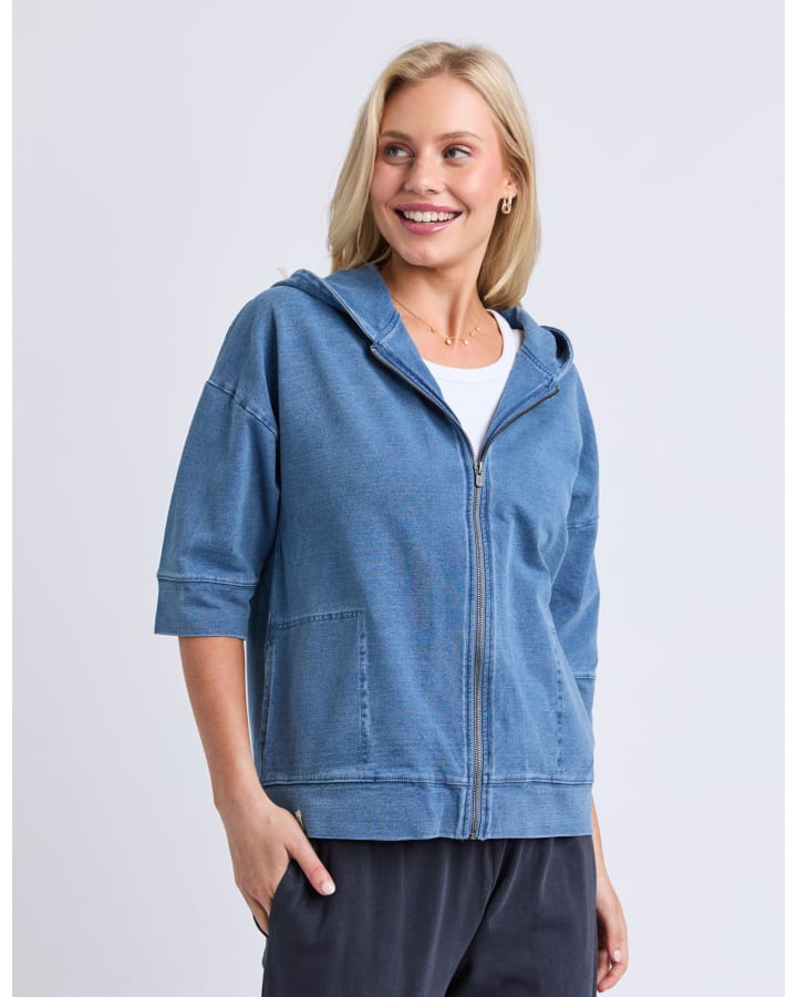 Elm - Tessa Denim Look Hoodie
