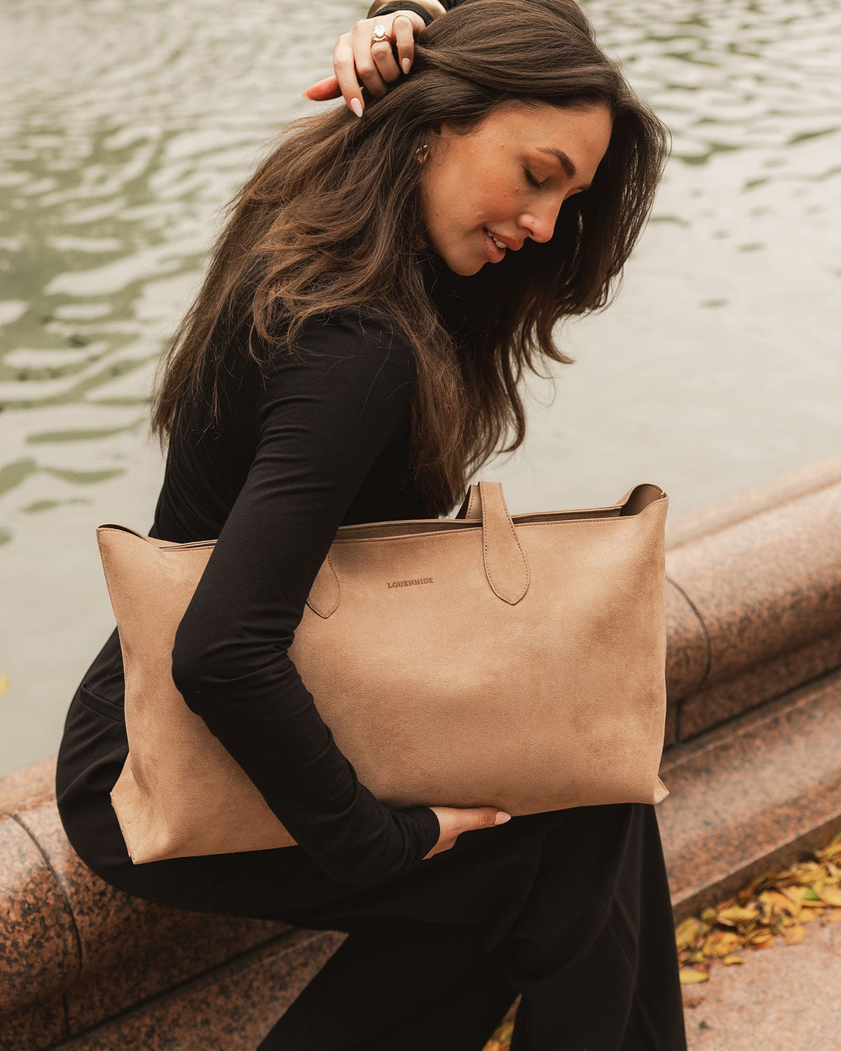 Louenhide - Elke Suedette Tote Bag - Honey