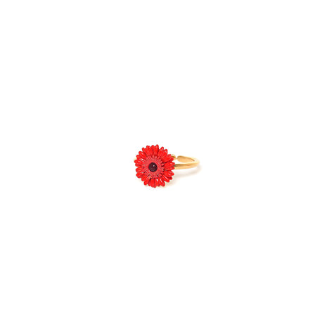 Franck Herval - RUBY gerbera ring flower - Red