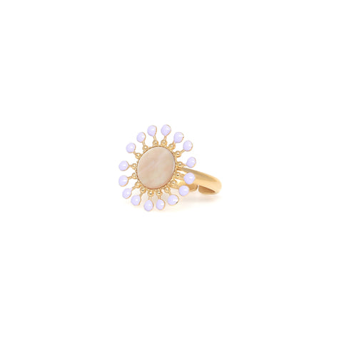 Franck Herval - LAURYNE round ring lilac
