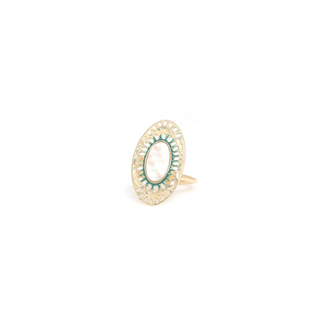 Franck Herval - ZELIE adjustable oval ring