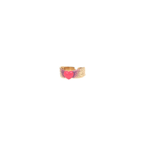 Franck Herval - ESMEE heart with wings ring