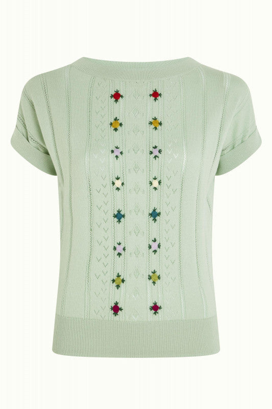 King Louie - Boatneck Top Orchid - Foam Green