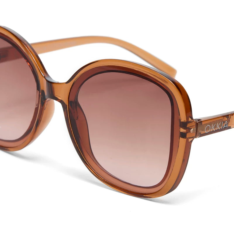 Okkia  - ANNA Butterfly Sunglasses - Brown