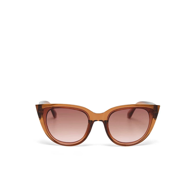 Okkia  - SILVIA Cat Eye Sunglasses - Brown