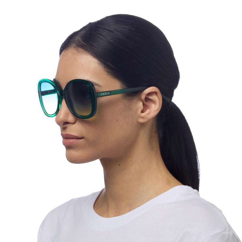 Okkia  - ANNA Sunglasses - Transparency Green
