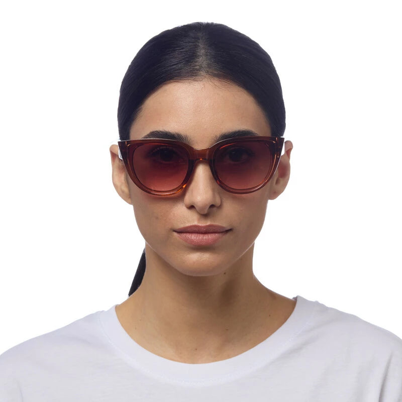 Okkia  - SILVIA Cat Eye Sunglasses - Brown