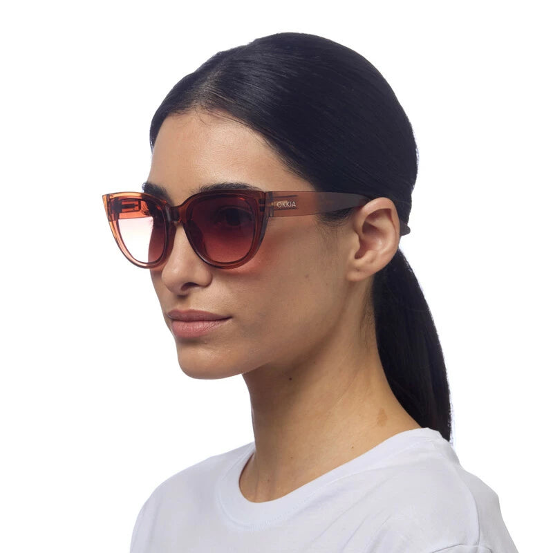 Okkia  - SILVIA Cat Eye Sunglasses - Brown