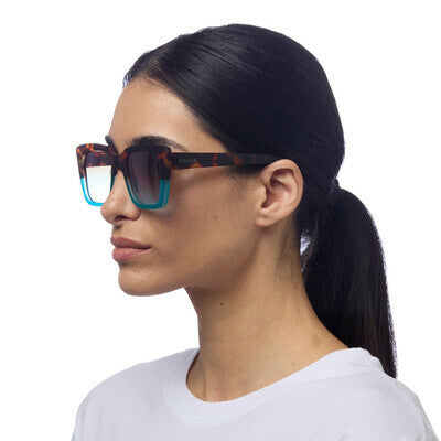 Okkia  - ELBA Sunglasses - Havana and blue