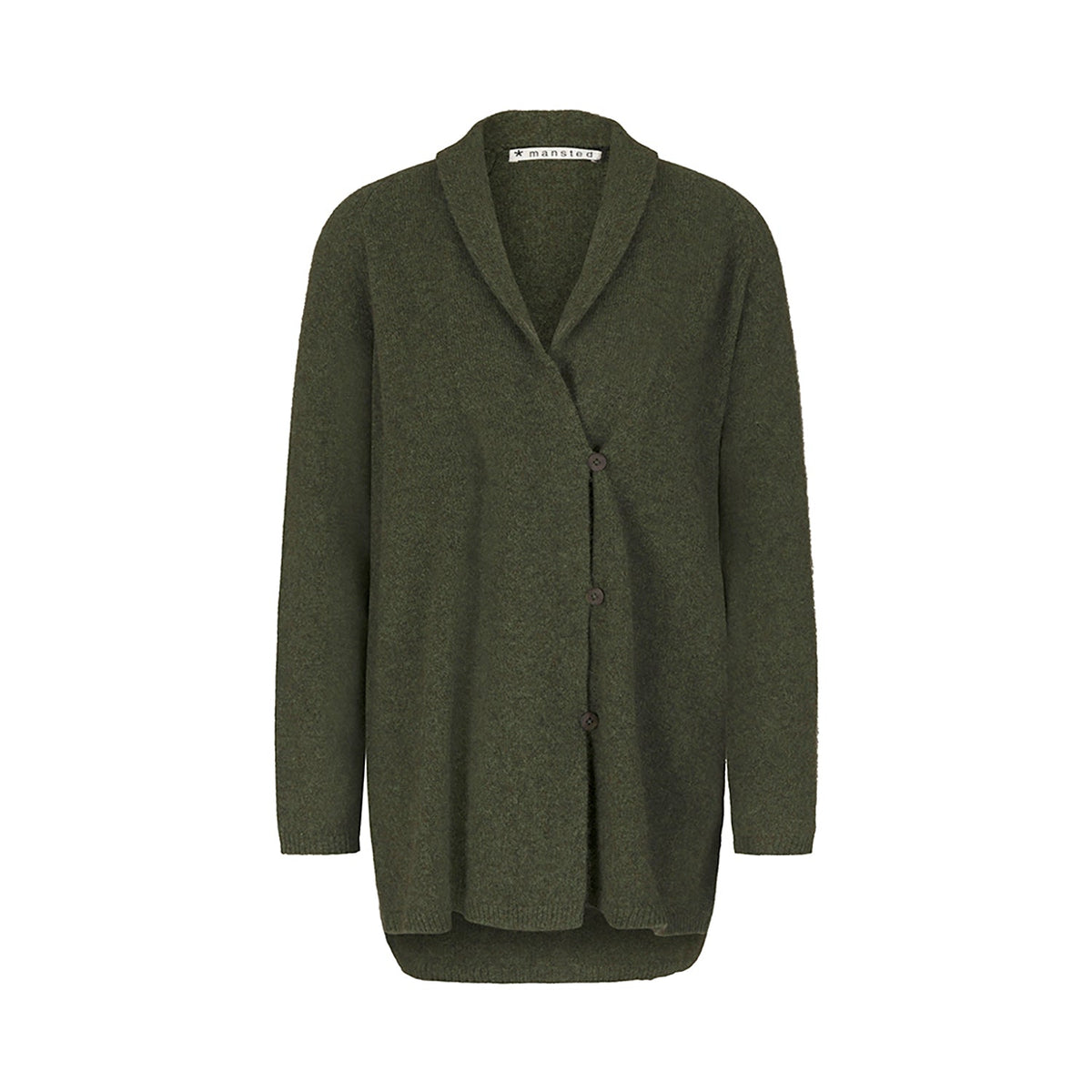 Mansted - Zonia Yak Coatigan - Cold Green