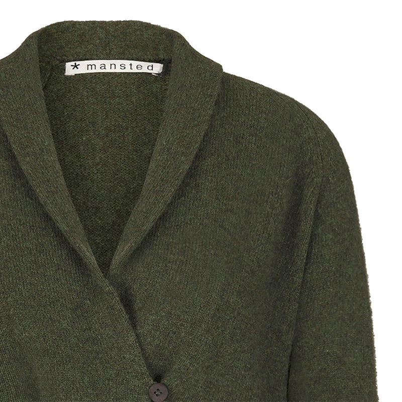 Mansted - Zonia Yak Coatigan - Cold Green