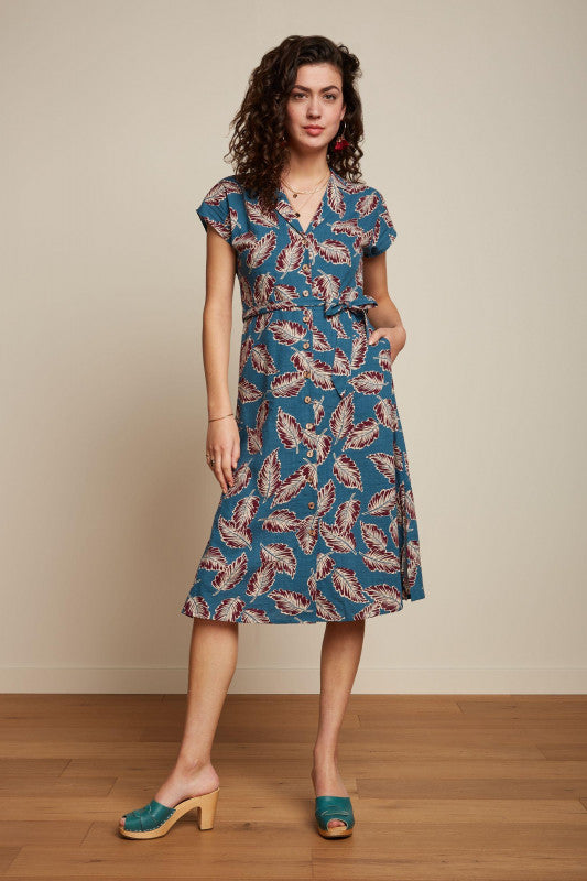 King Louie - Irene Dress - Dominica Orient Blue