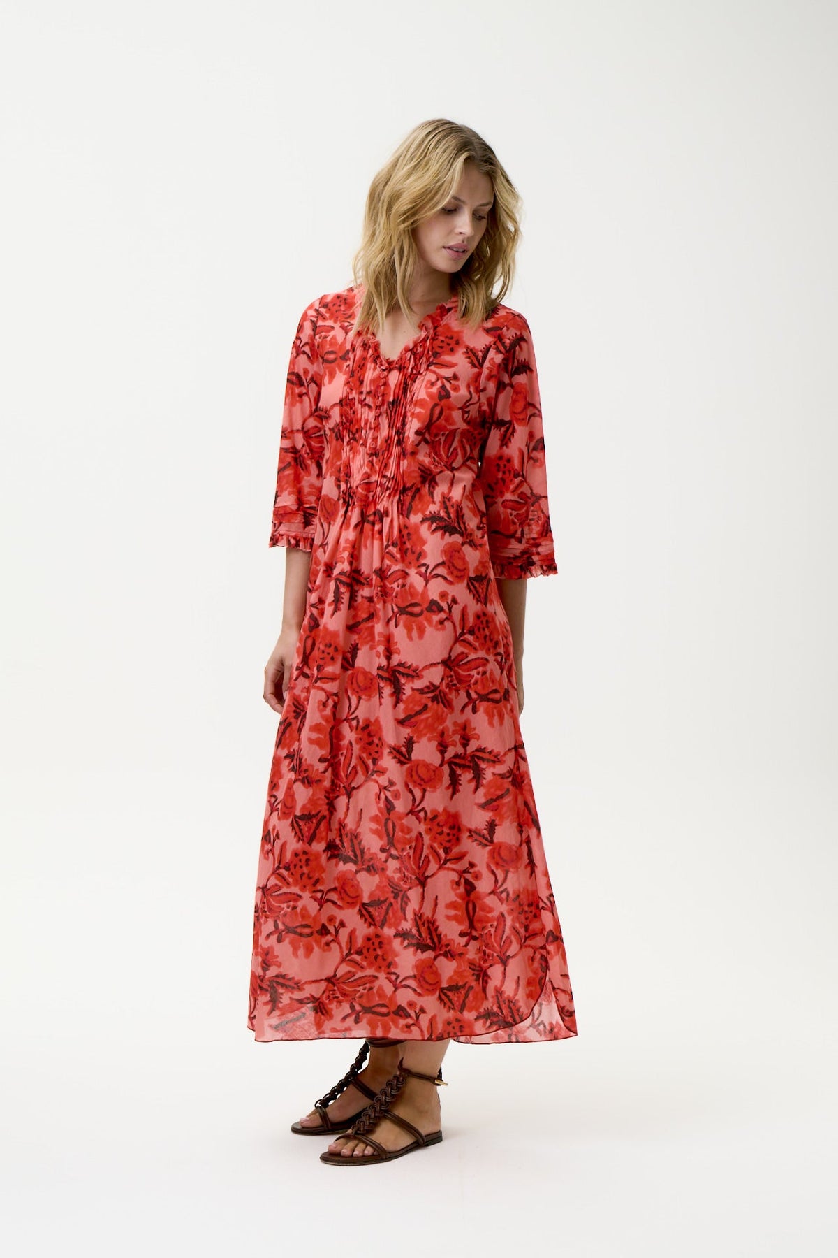 One Season - Long Poppy Ibiza Cotton - Coral