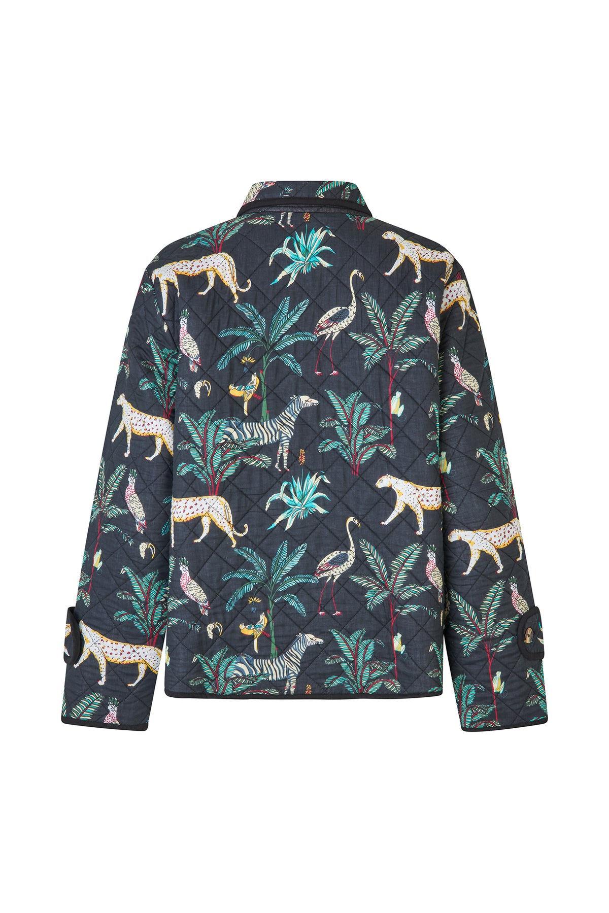 Lollys - ViolaLL Quilted Jacket LS - Leopard Print