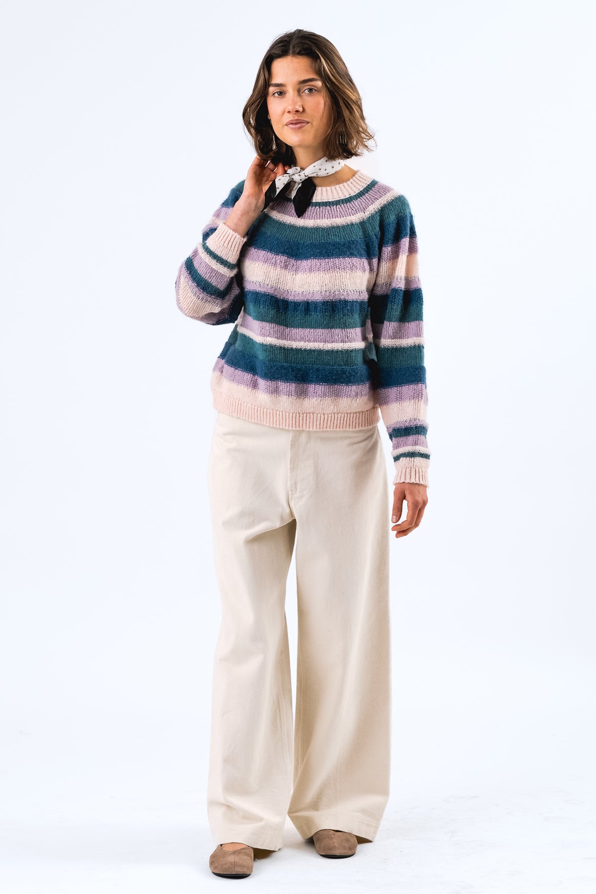 Lollys - BjorkLL Jumper Knit LS - Lavender