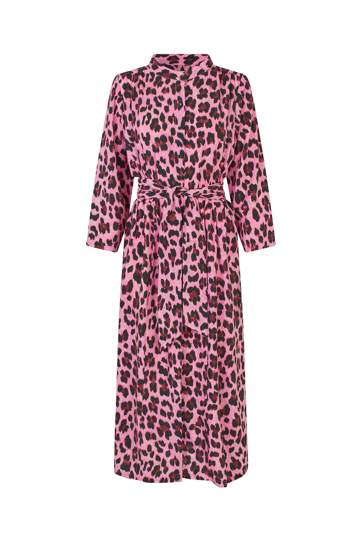 Lollys - HarperLL Maxi Dress 3/4 - Neon Pink