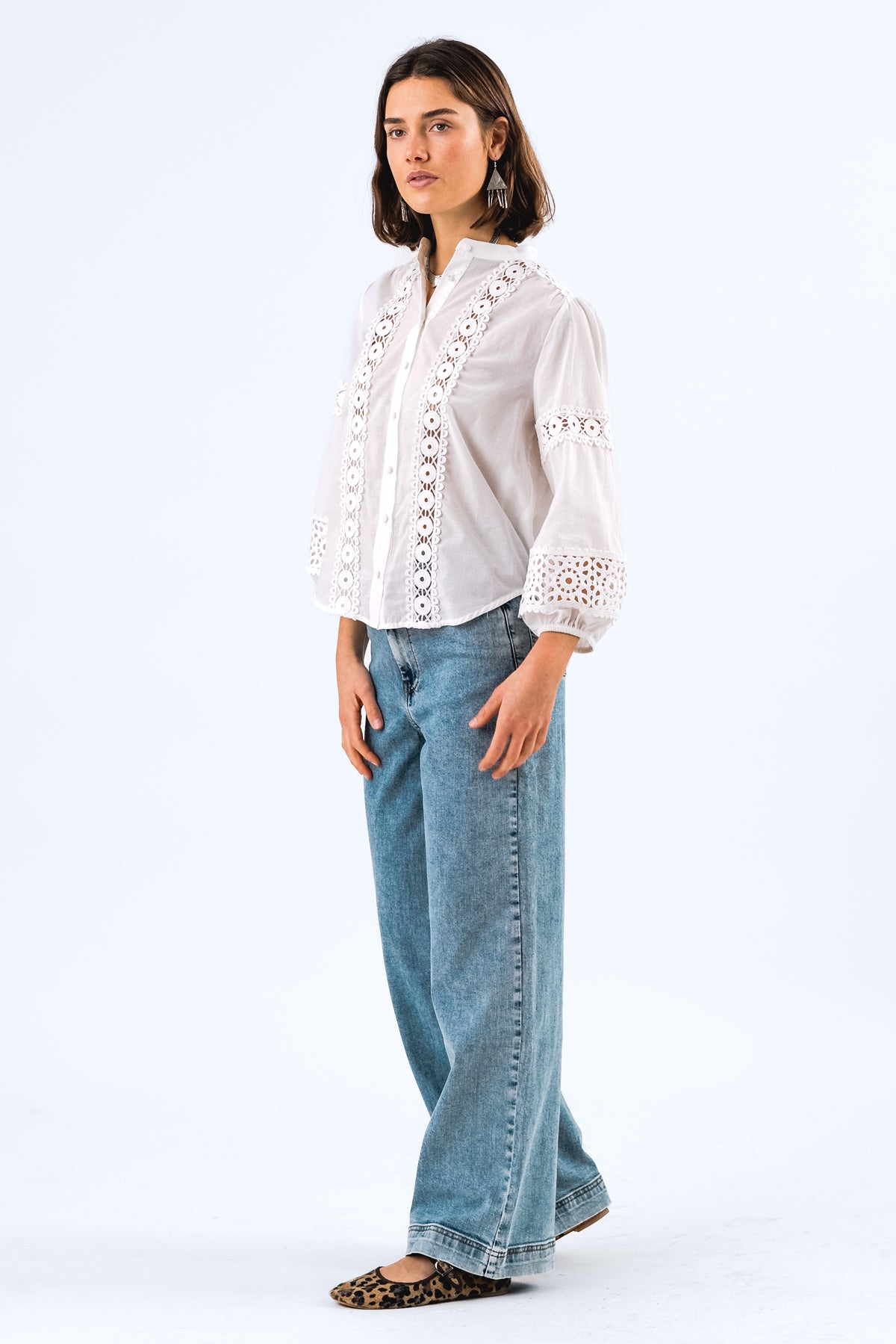 Lollys - JuneLL Shirt LS - White