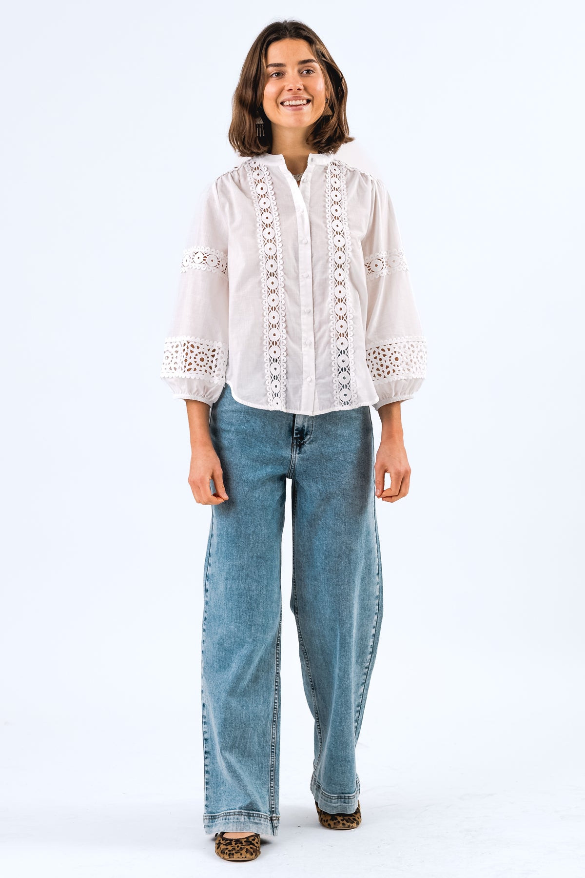 Lollys - JuneLL Shirt LS - White