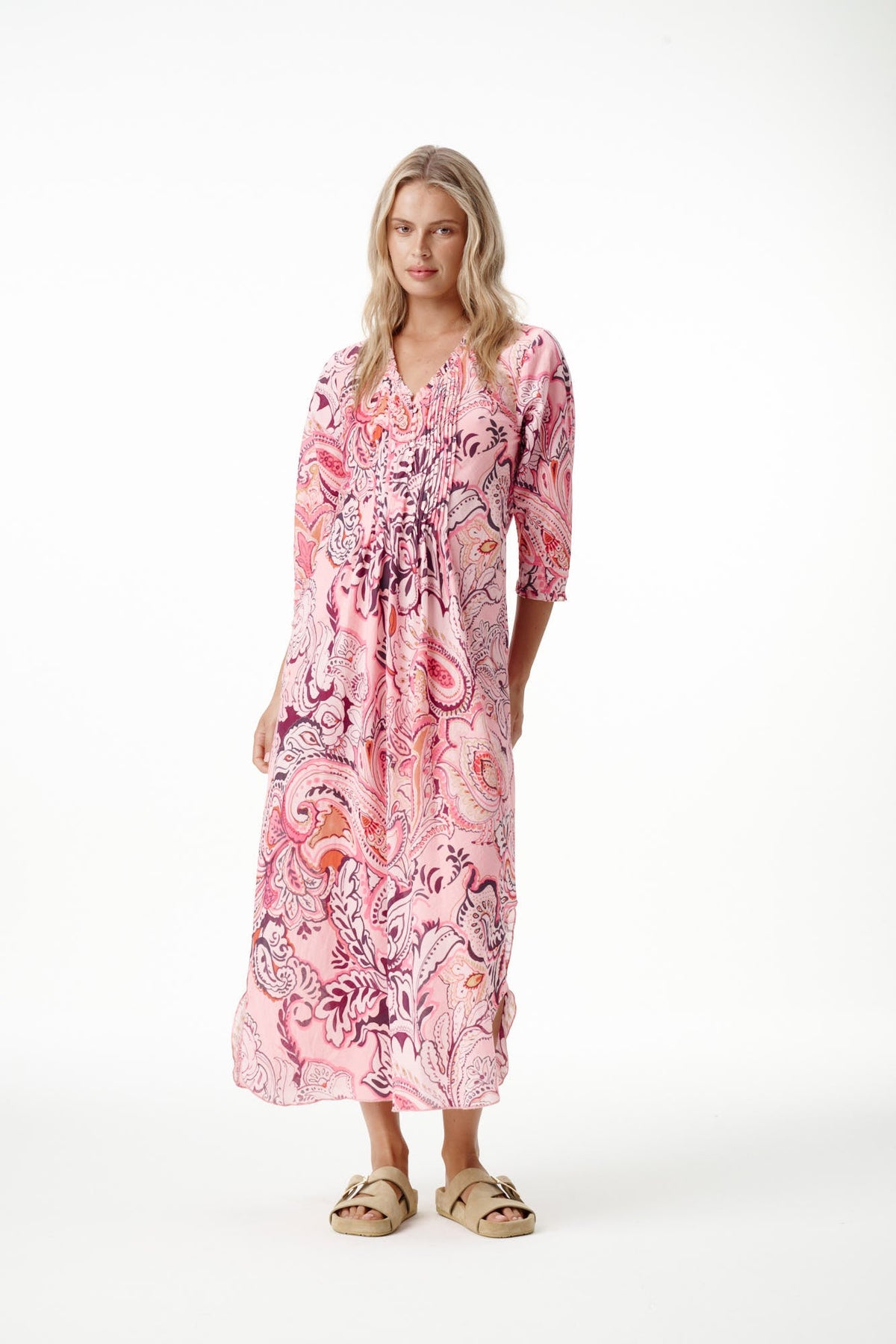 One Season - Long Poppy Rosewater Paisley
