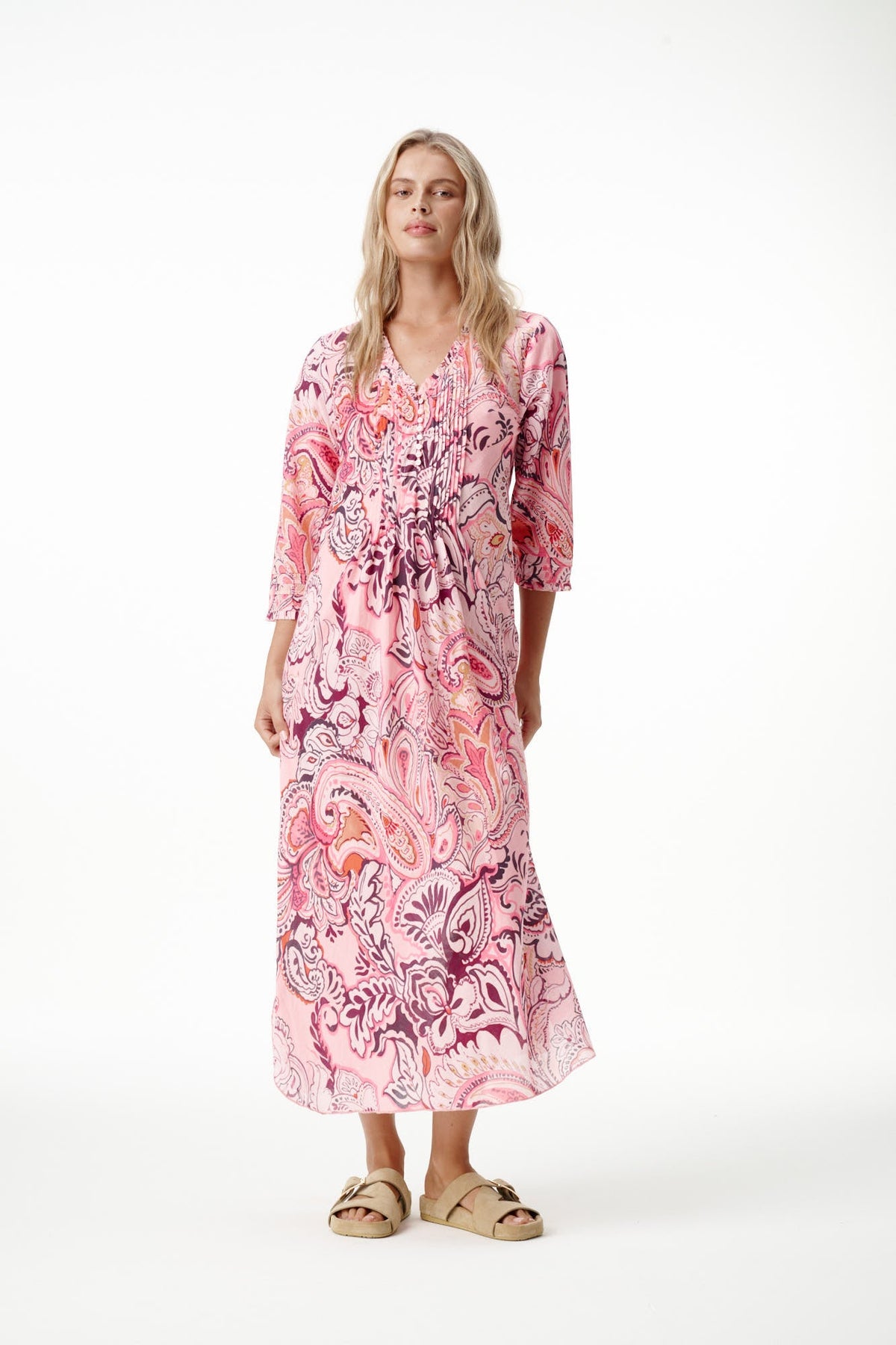 One Season - Long Poppy Rosewater Paisley