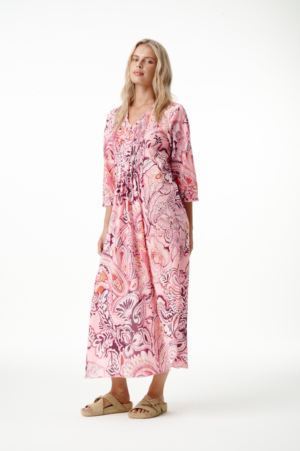 One Season - Long Poppy Rosewater Paisley